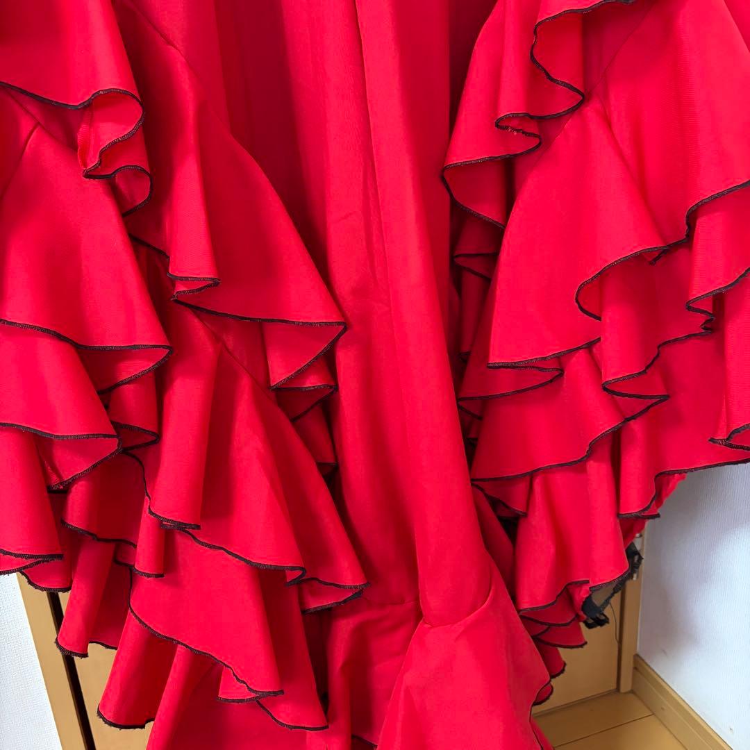 フラメンコバタデコーラ　赤×黒