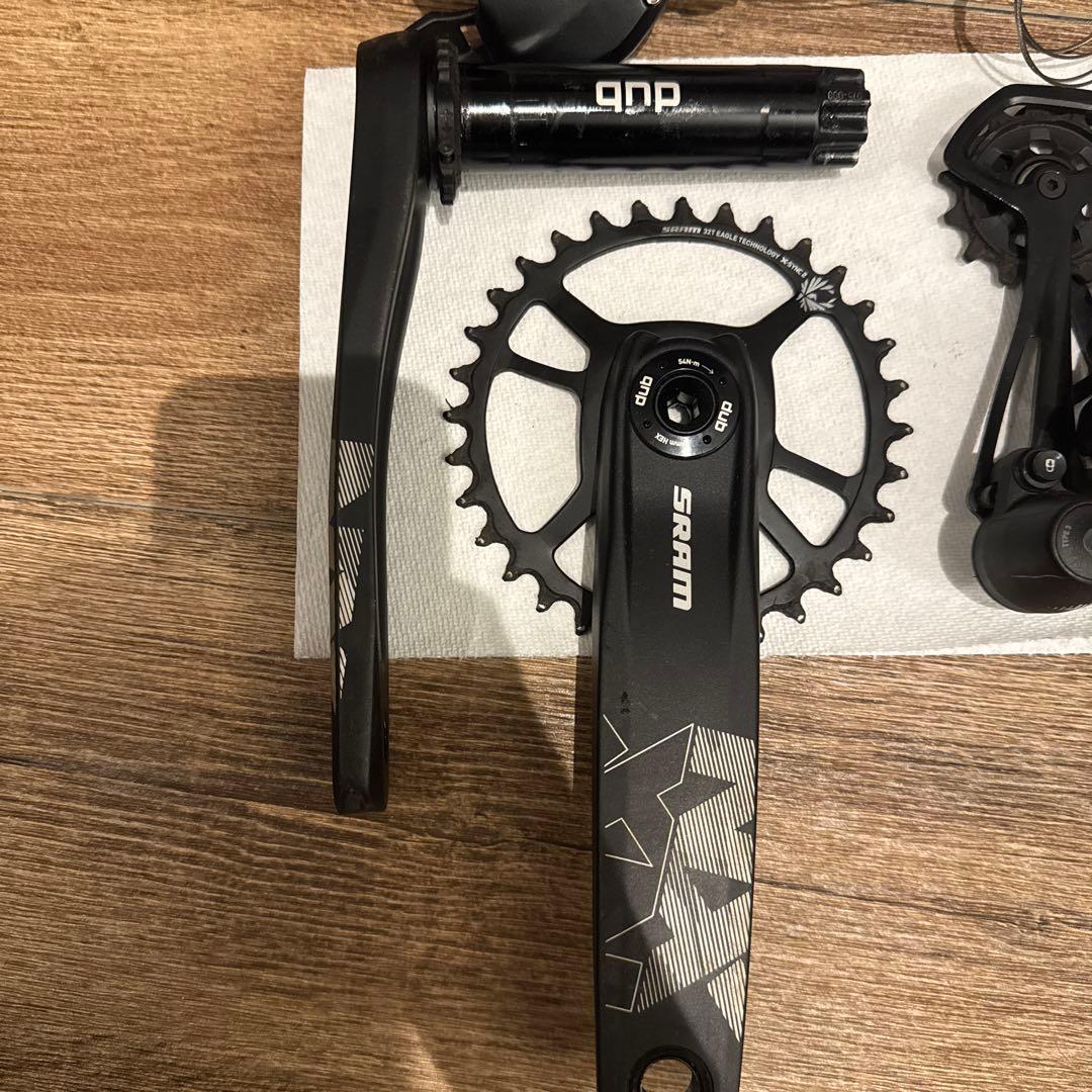 SRAM 1x11速 クランクセット・リアディレイラーセット