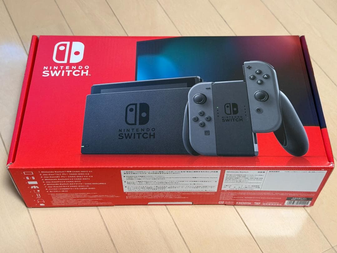 Nintendo Switch本体グレー　同梱品全て有　動作確認済　美品　任天堂