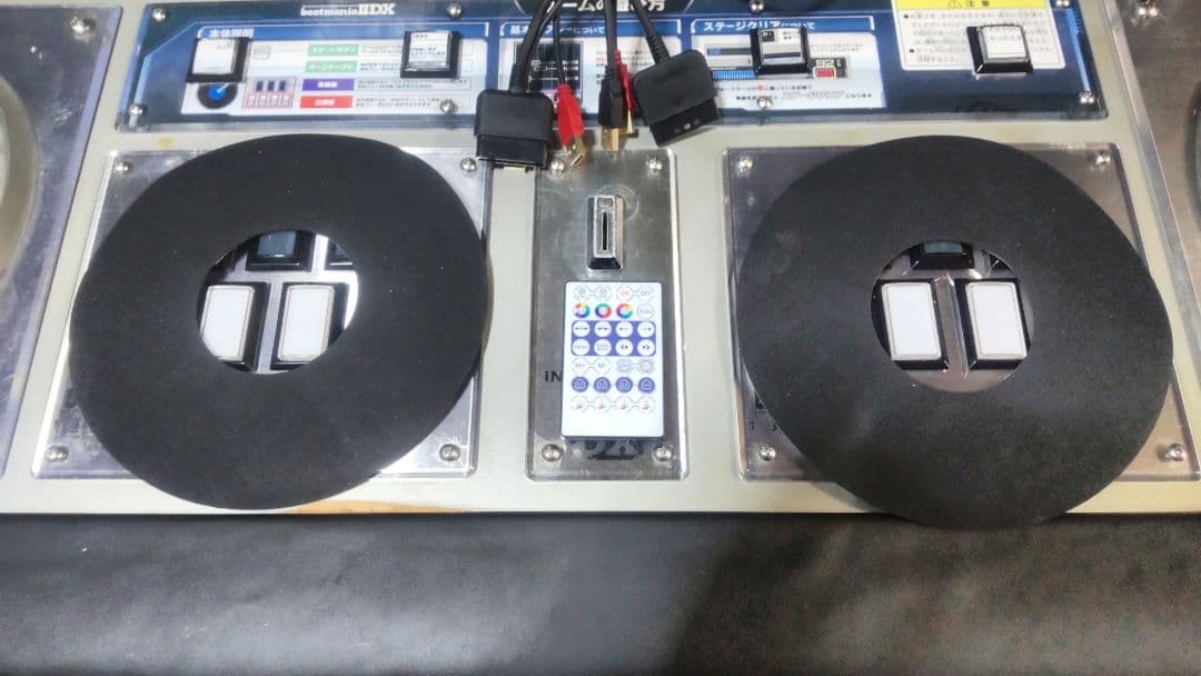 ビートマニア アーケード筐体家庭用仕様 RGBフルカラーLED 三和ボタン多数改