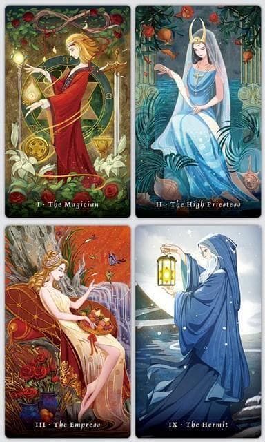 【正規品タロットカード】物語の絵本のようなデッキ✨オーラタロット／ポータブル版