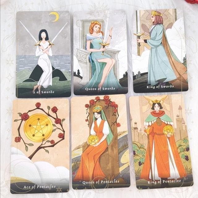 【正規品タロットカード】物語の絵本のようなデッキ✨オーラタロット／ポータブル版