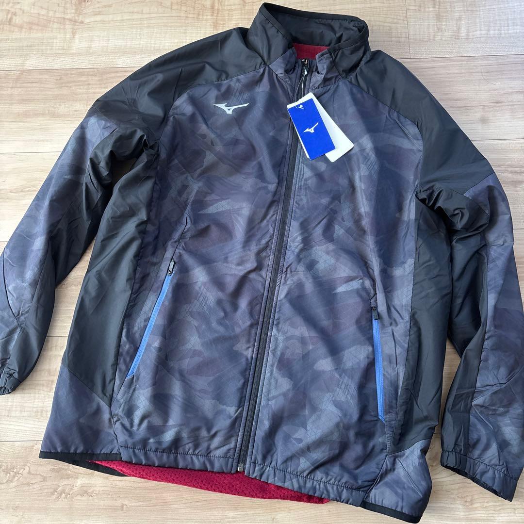 新品　ミズノ　メンズ　ブレスサーモ　軽量　あったか　ブラック　黒　スポーツ　M