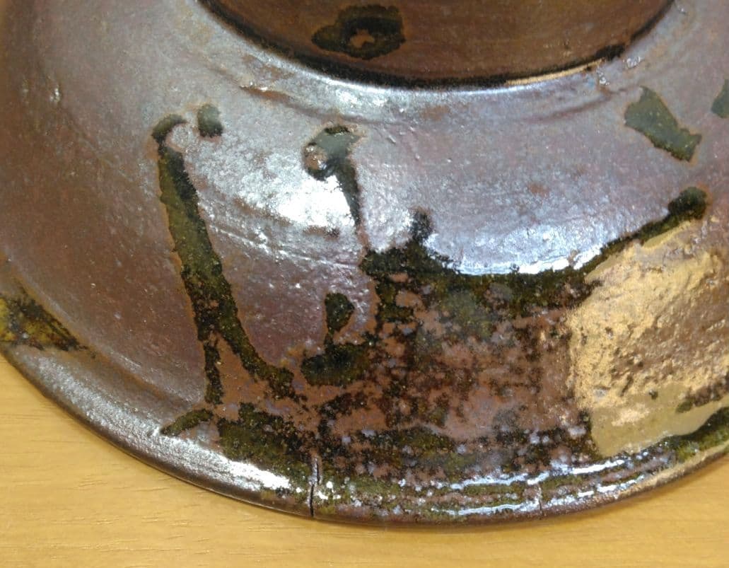 人間国宝 金城次郎 壷屋焼魚文皿 栞 共箱 美品 壺屋焼 やちむん 魚2匹井桁文