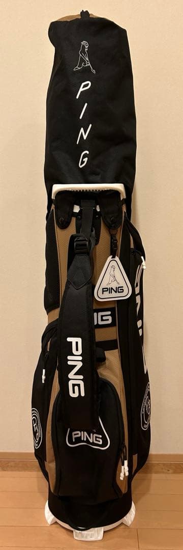 ピンPINGキャディバッグCB-P225軽量サステナブルモデルおしゃれ美品