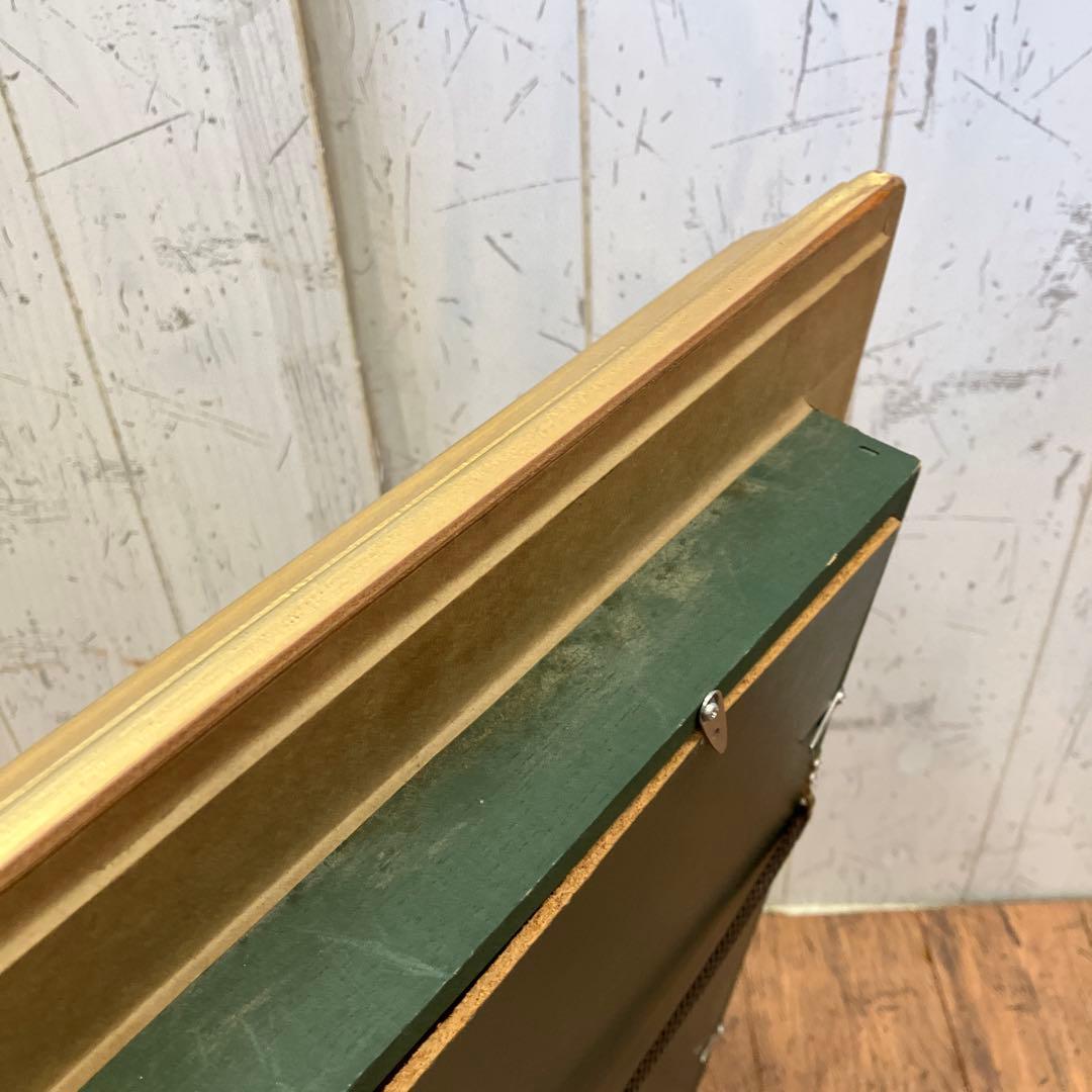 アンティーク 油絵 油彩画 風景画 街並み 町並み 絵画 額縁 額 額装