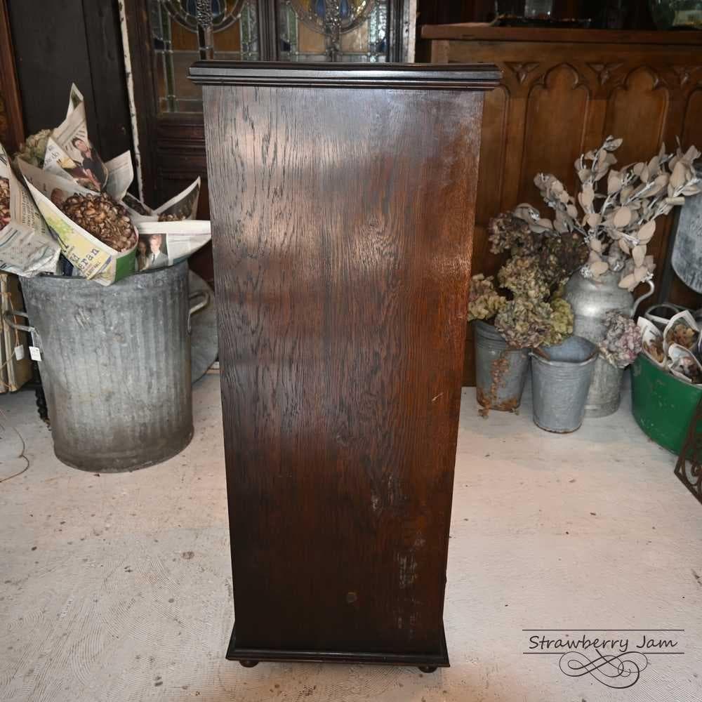 IFU-422 英国アンティーク オーク チェスト 3段 引き出し キャビネット