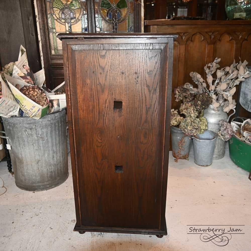 IFU-422 英国アンティーク オーク チェスト 3段 引き出し キャビネット