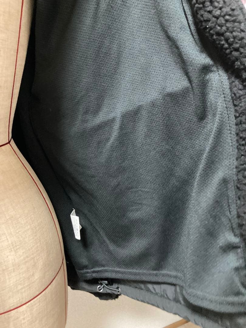 #FR2 GOLF ボアフリース ロゴ バックプリント 黒 ゴルフフェア 冬春秋