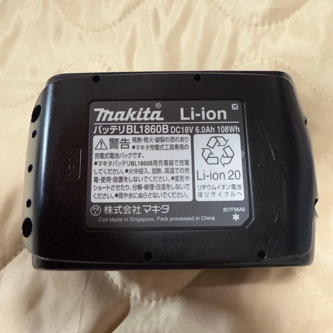 makita 18v 純正バッテリー BL1860B