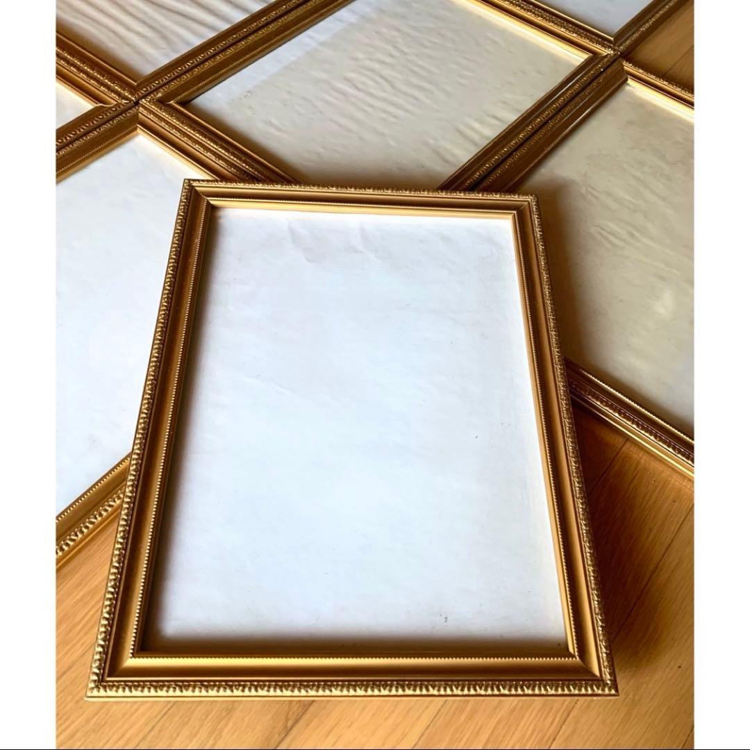 ◆額縁 金縁 まとめ売り10個 アンティークインテリア ゴールドゴージャス④