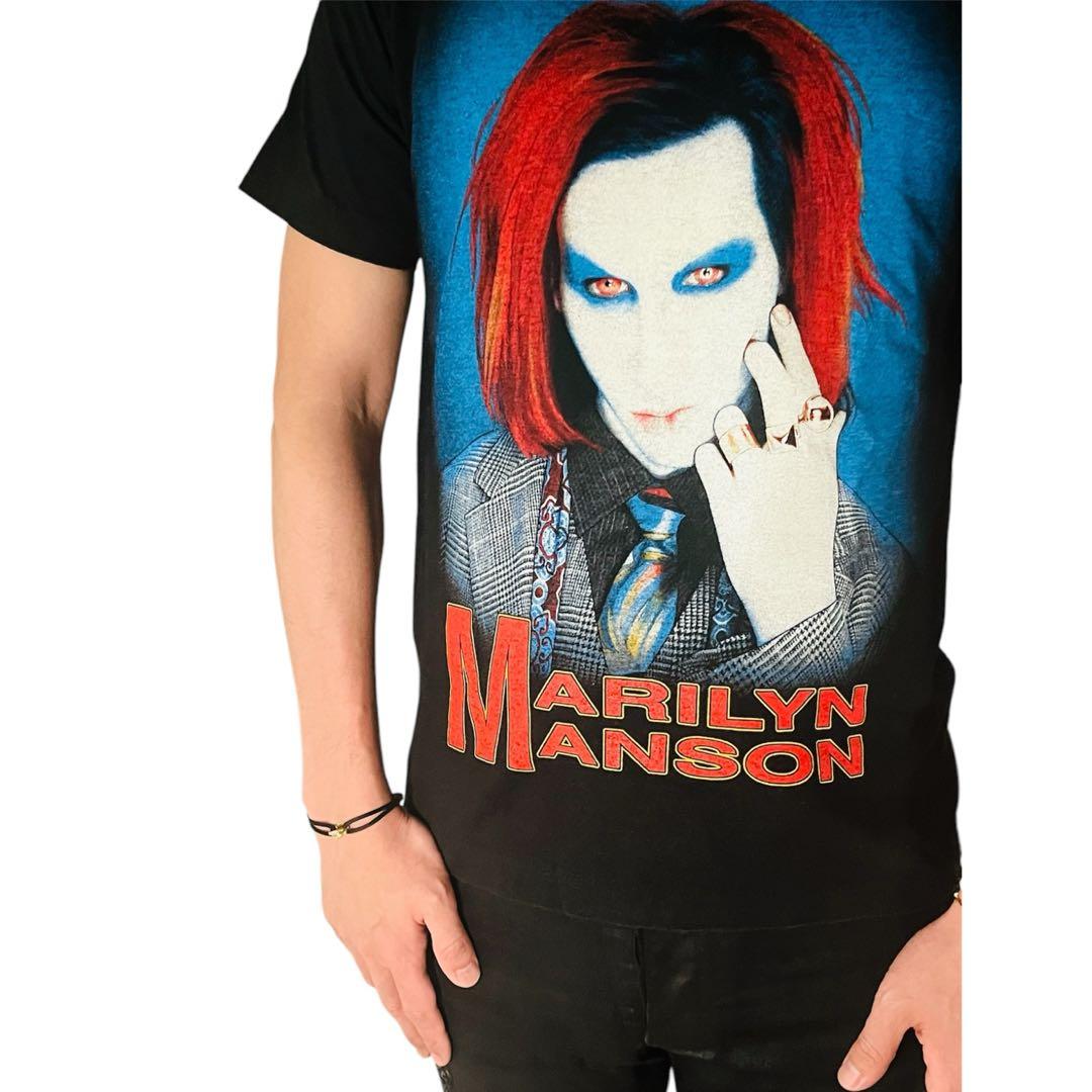 Marilyn Manson マリリン マンソン/Tシャツ/両目プリント/M