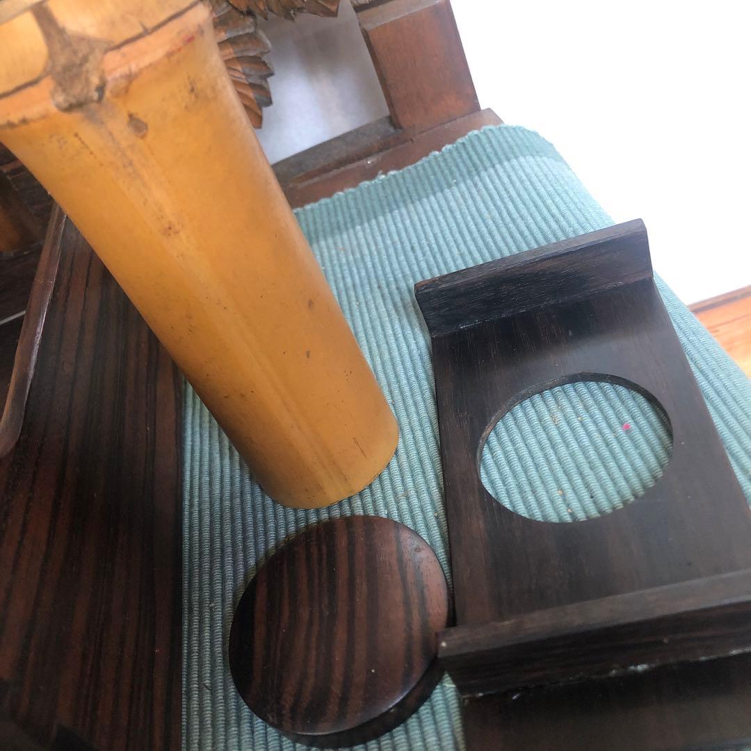 昔の煙草盆セット　茶道具　煙草盆　陶製　灰入れ蓋付き