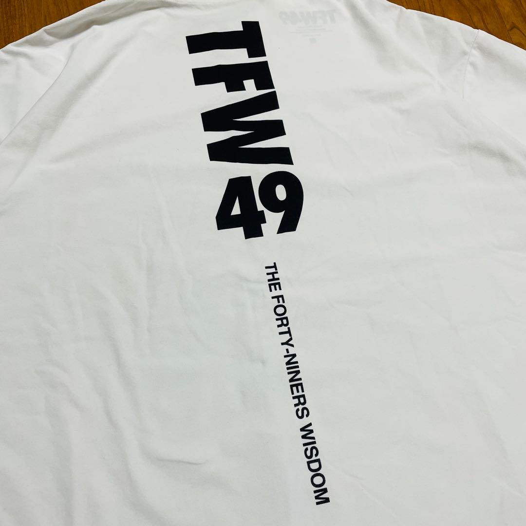 TFW49 モックネック　Tシャツ ホワイト　XL junhashimoto