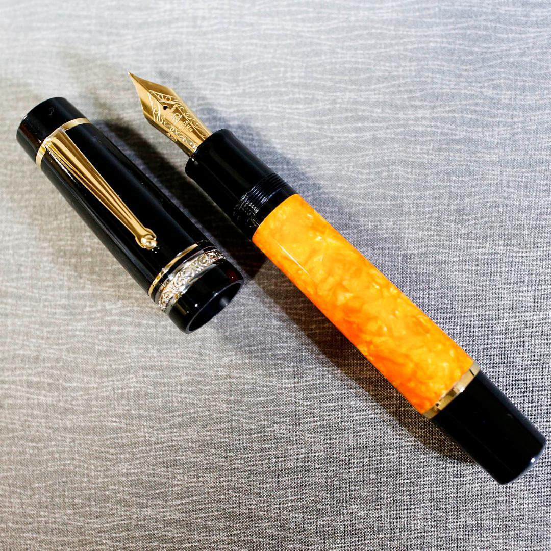 【美品 送料込み】デルタ 万年筆 ドルチェビータ　オーバーサイズ バーメイル