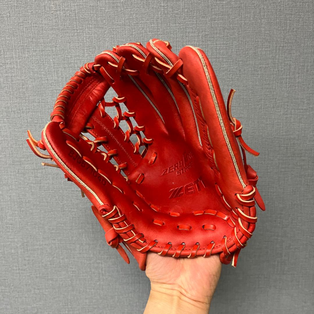 1095 ZETT 型抜群 即戦力 極美品 軟式少年 内野手用グローブ