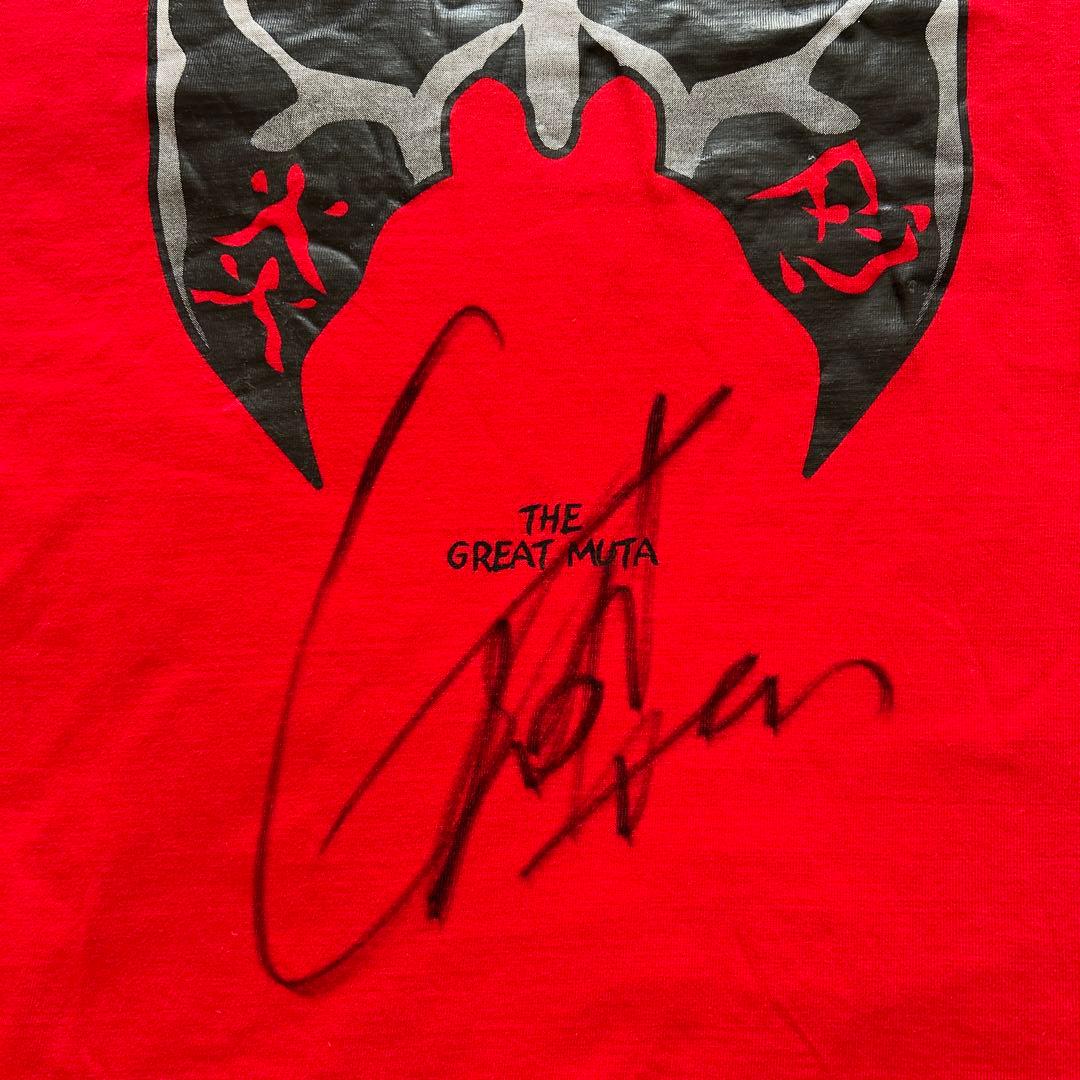 グレート・ムタ　サイン入り　Tシャツ