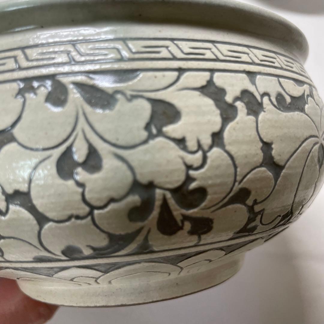 FA38⑨ 奇泉アラベスク風模様茶道具4点セット