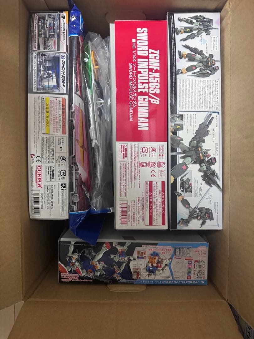 ガンプラまとめ売り6点セット ソードインパルス・ダブルオーコマンドクアンタ等