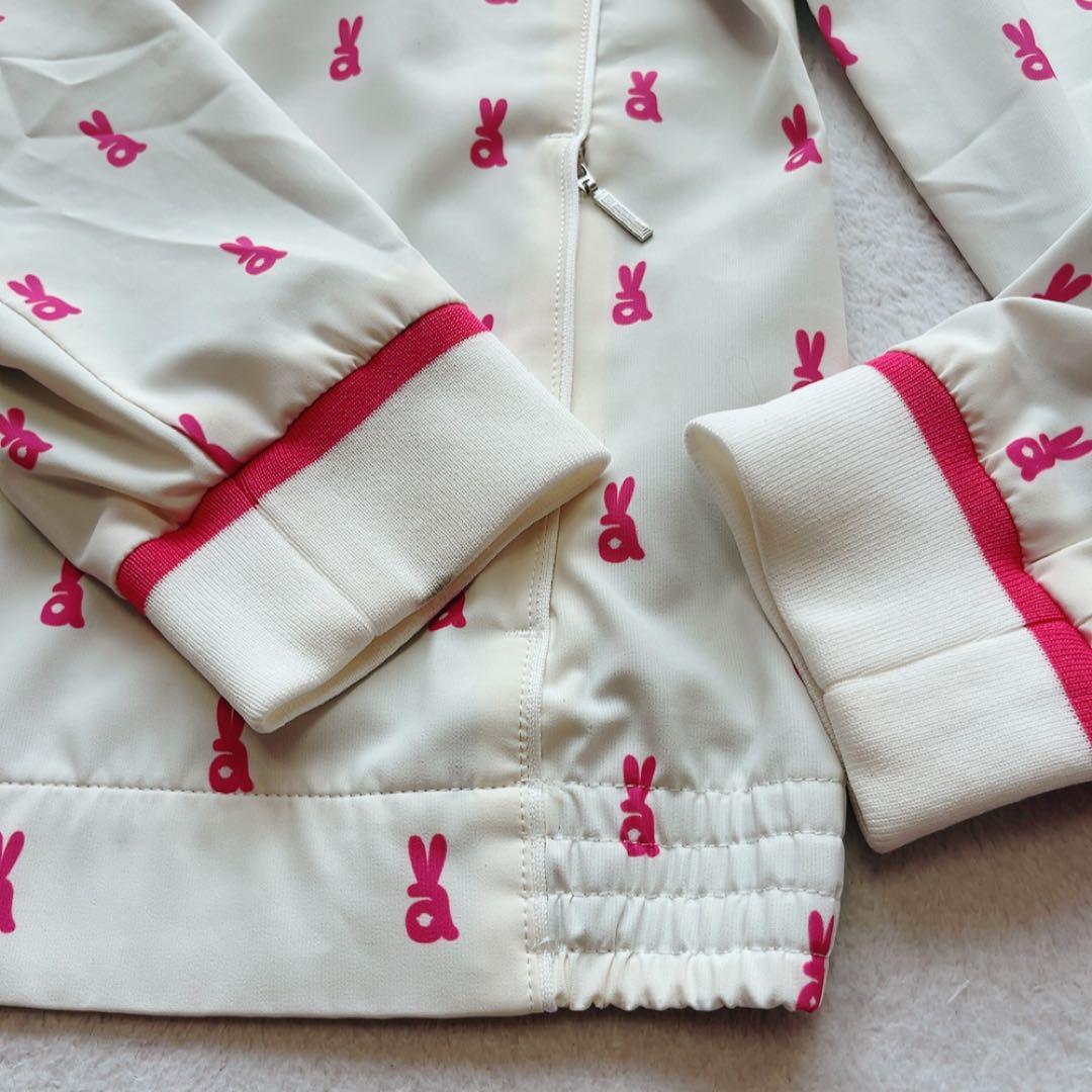 極美品　アルチビオ　ジャケット　ブルゾン　蓄熱裏地　ロゴ　ピンク　ホワイト