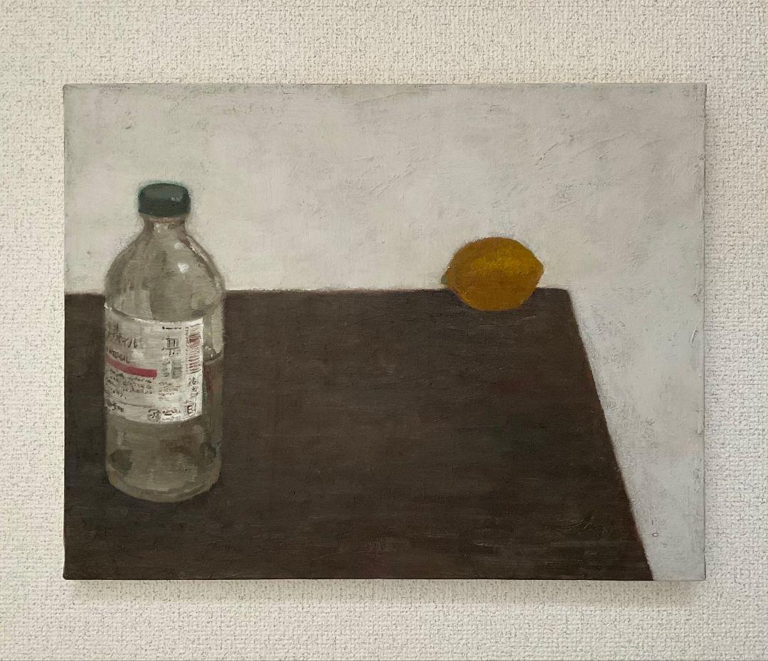 油彩画　ネオペインティングオイルと乾燥したレモン