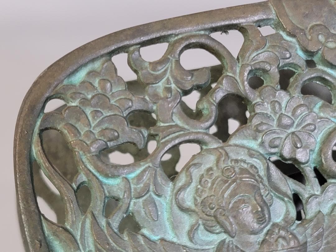 仏教美術 華鬘 引き出し付 経文立 珍品