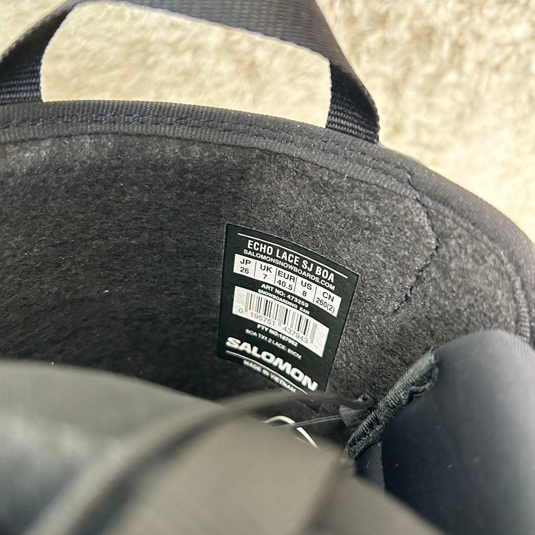 【未使用品】サロモン ECHO LACE SJ BOA 26.0cm　ブーツ