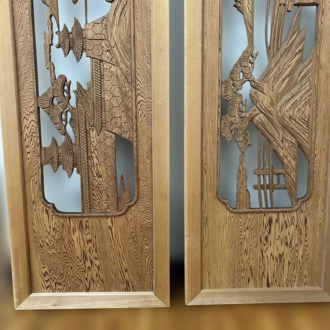 屋久杉　欄間　高級　中古品　サイズ:187センチ×40.5センチ×3センチ