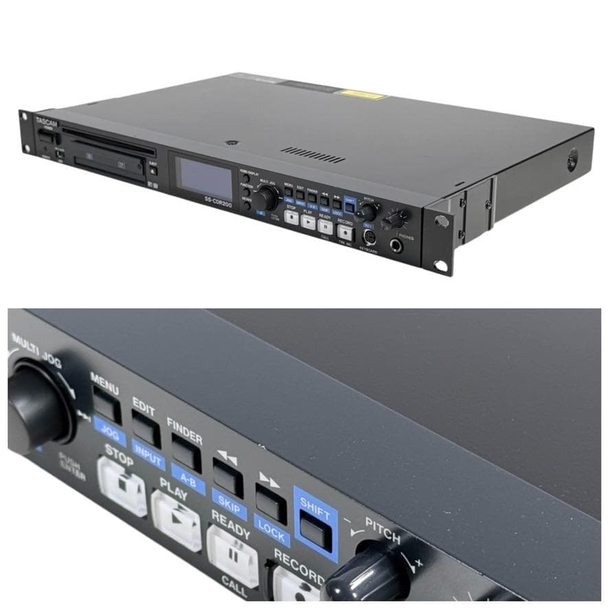 TASCAM ソリッドステートCDステレオオーディオレコーダーSS-CDR200