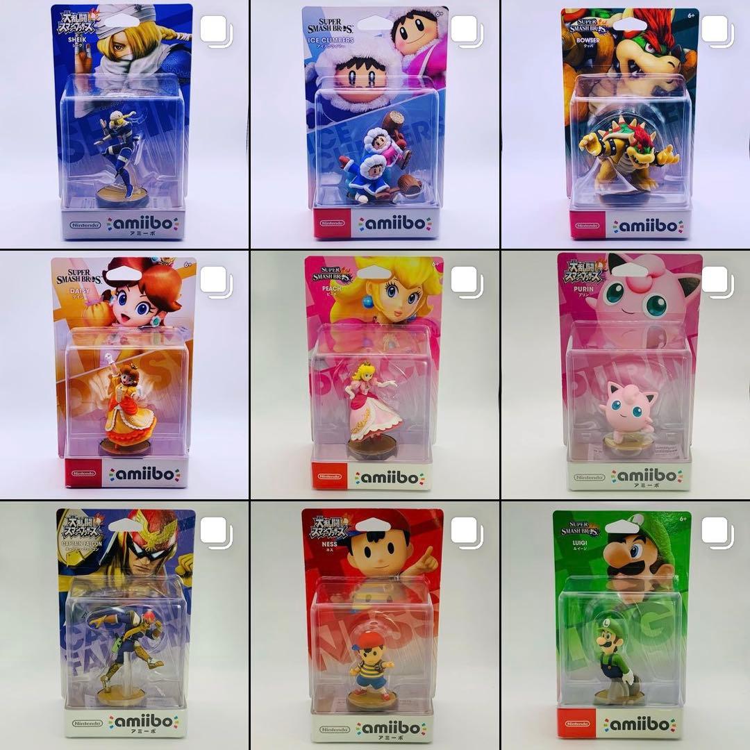 【初版裏キャラ絵・タグ無し】amiibo 大乱闘スマッシュブラザーズ（スマブラ）