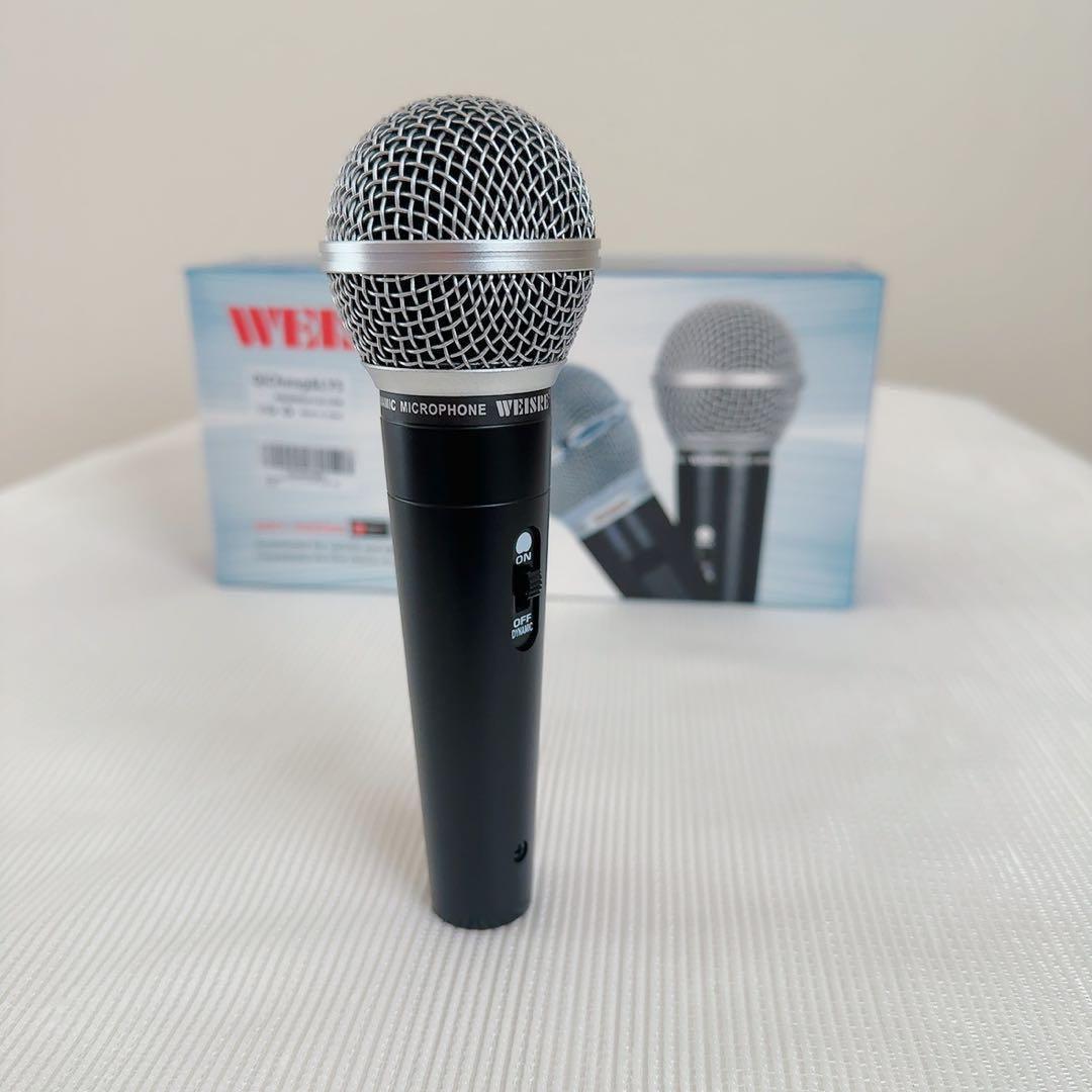 ✨美品✨WEISIRE ダイナミックマイク 本体とケーブル付き