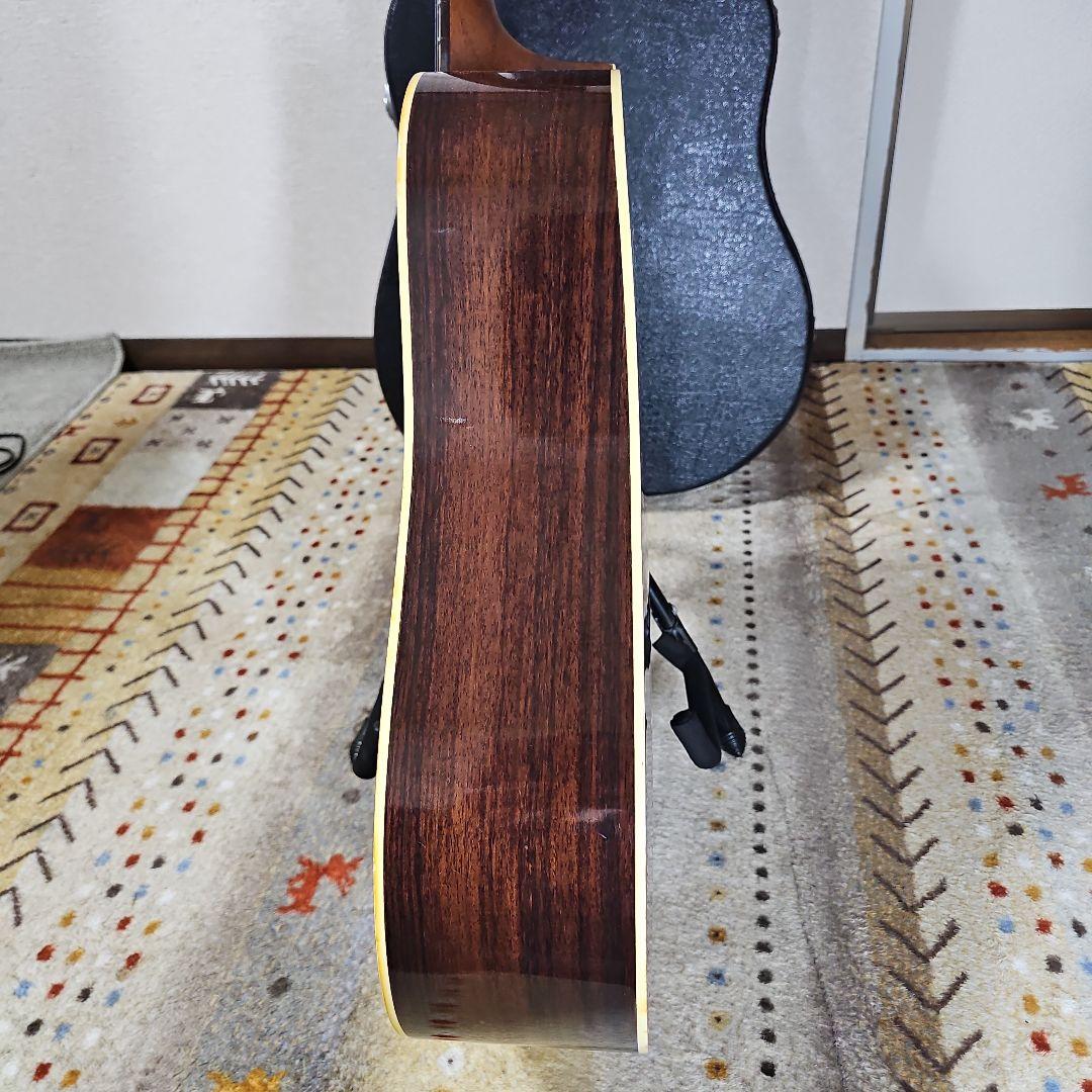 Aria.DreadnoughtAD-50トップ、バック単板! ハードケース付き