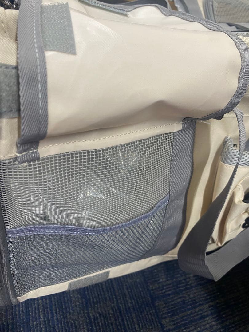 新品　未使用　猫用　犬用　ペットカート ベージュ　ペットキャリー　2匹