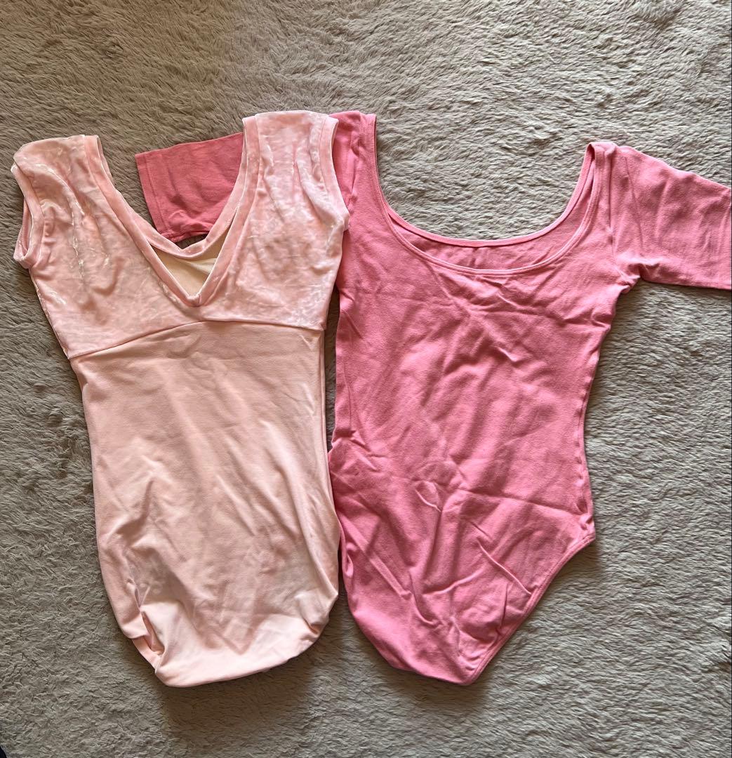 バレエレオタードとスカート、レッグウォーマーセット