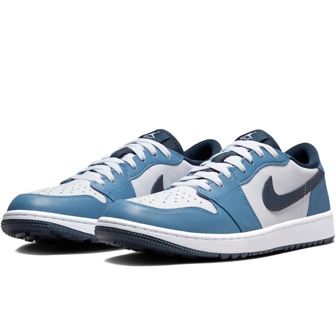 ナイキ ゴルフ ジョーダン 27.5 スニーカー シューズ 靴 青 天然皮革