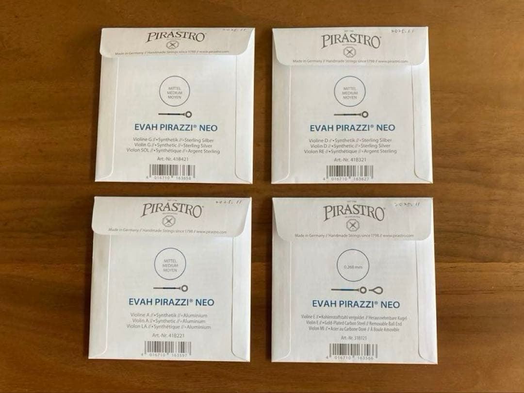 専用　バイオリン弦 ＊エヴァピラッツィ・ネオE.A.D.G線セット