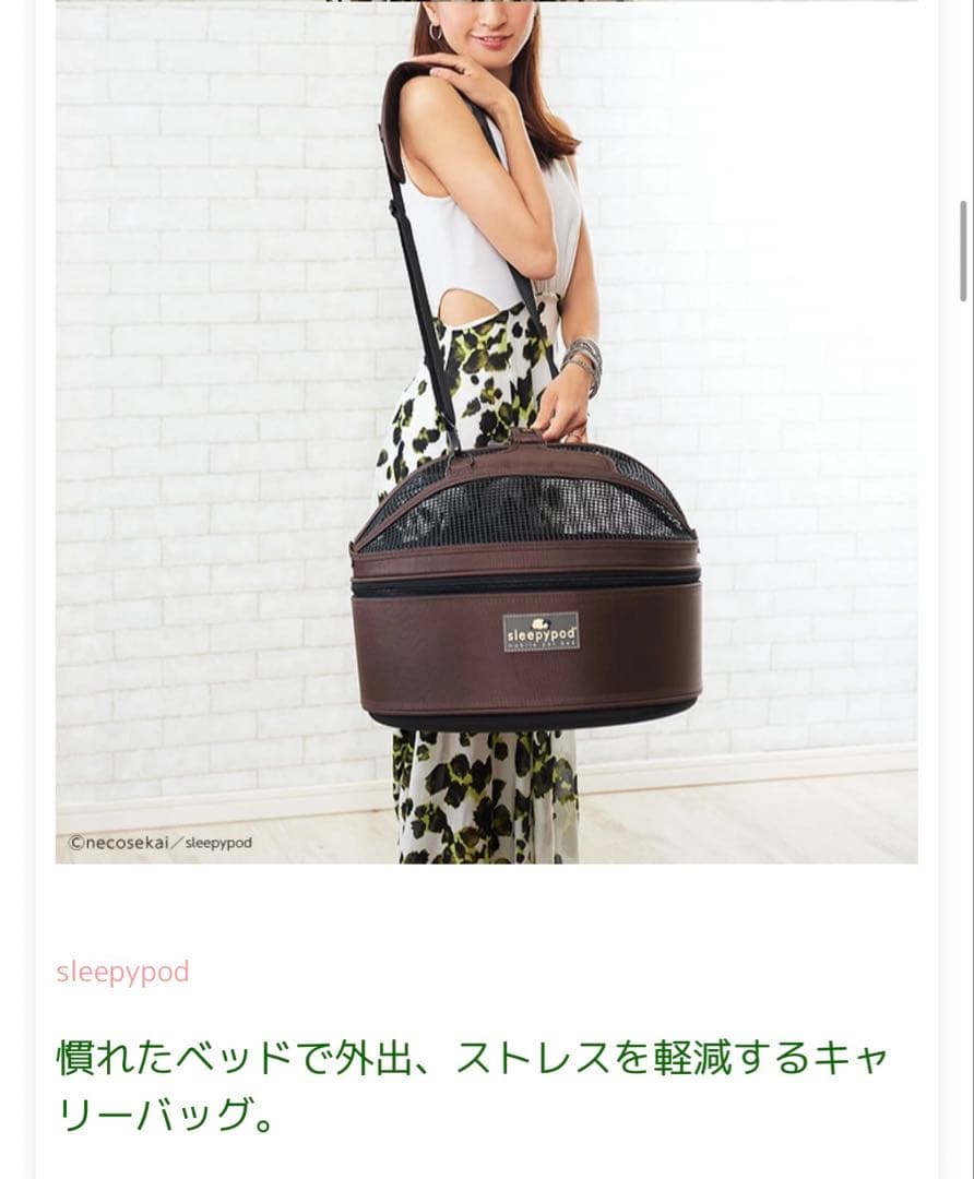 スリーピーポッド　大　Sleepypod ペット用 キャリーバッグ ブラック