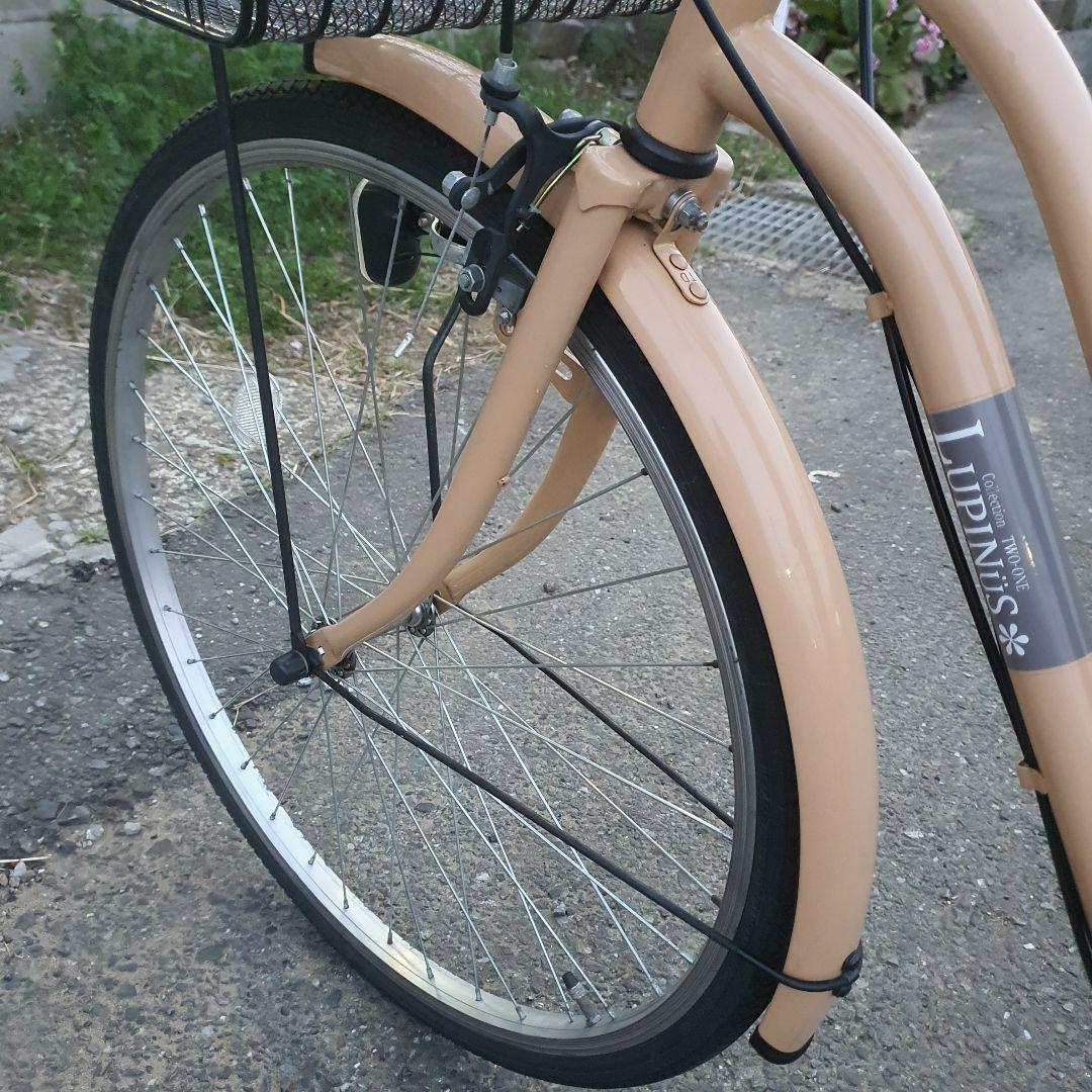 ママチャリ シティサイクル 前面バスケット付き