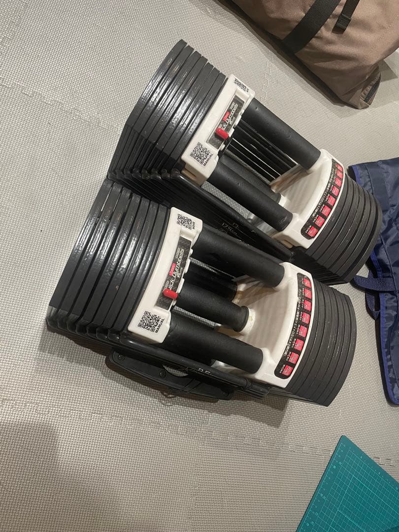 【FIELDOOR】パワーブロック2個セット　可変式ダンベル 最大40kg