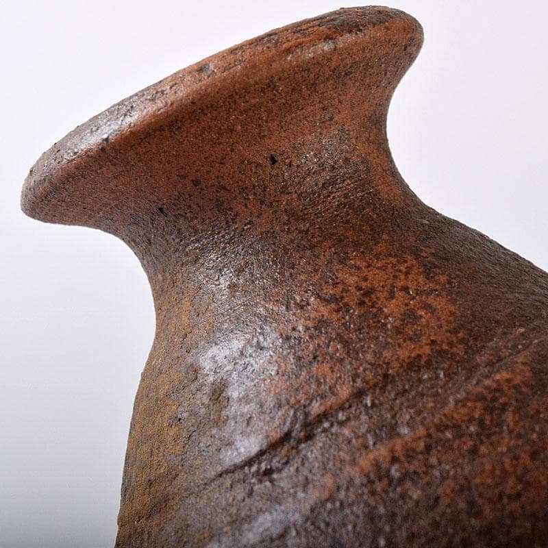 備前焼　人間国宝　山本陶秀作　徳利　共箱　C　R8408