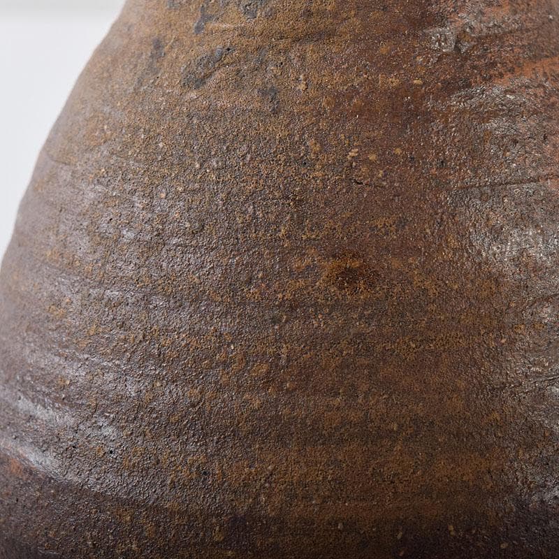 備前焼　人間国宝　山本陶秀作　徳利　共箱　C　R8408