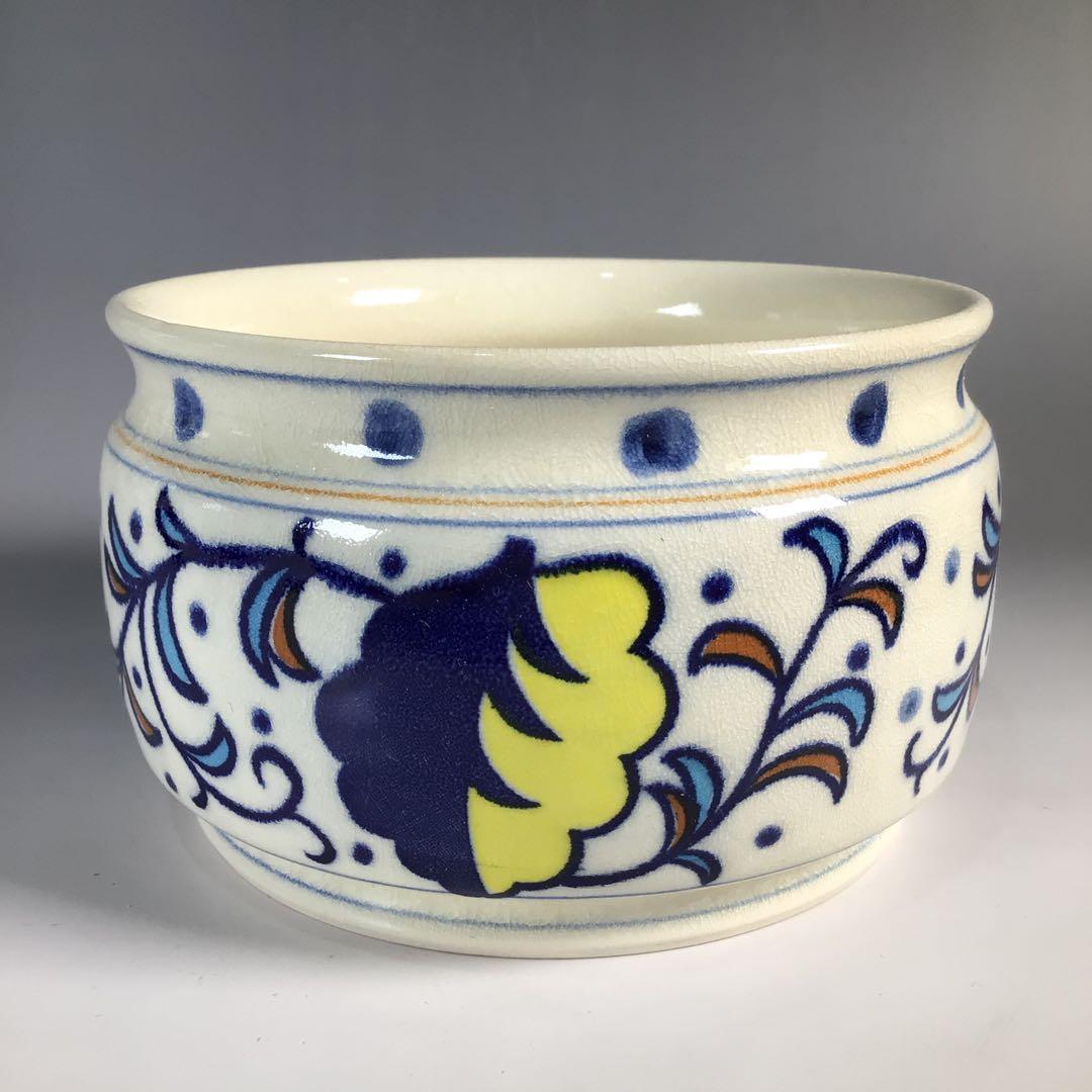 Ｍ９２１　オランダ皆具　『河合瑞豊造』『水指　建水　蓋置　杓立』　共箱　茶道具