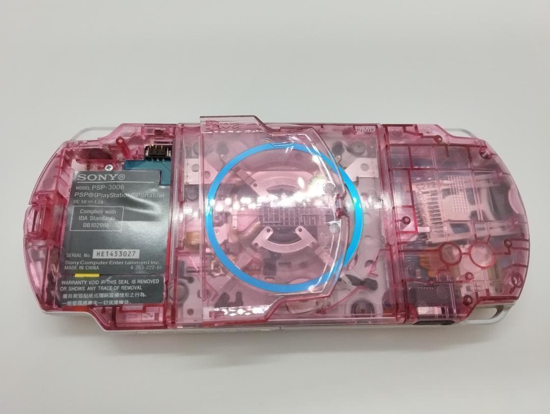 PSP 3000 すぐ遊べるセット【美品・カスタム】スケルトン　ピンク