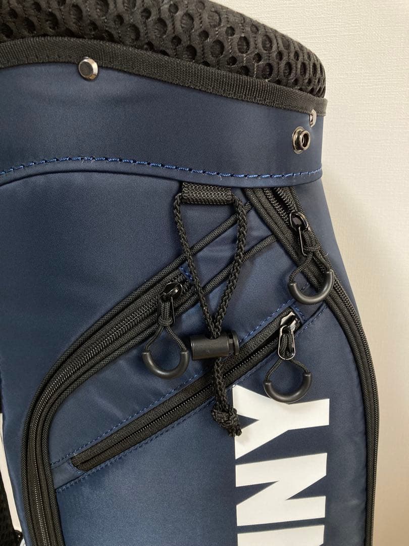 新品 パーリーゲイツ ジャックバニー 定番キャディバッグ 自立型 46インチ 紺