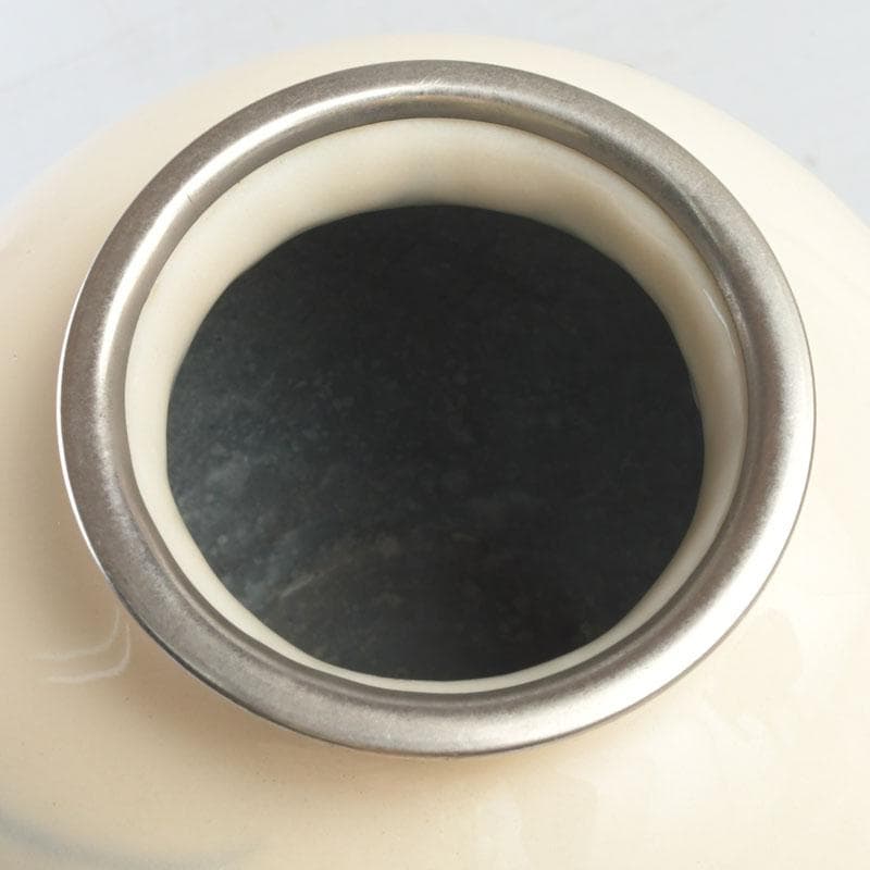 七宝焼　鳳凰文瓶　花瓶　在銘　V　9368