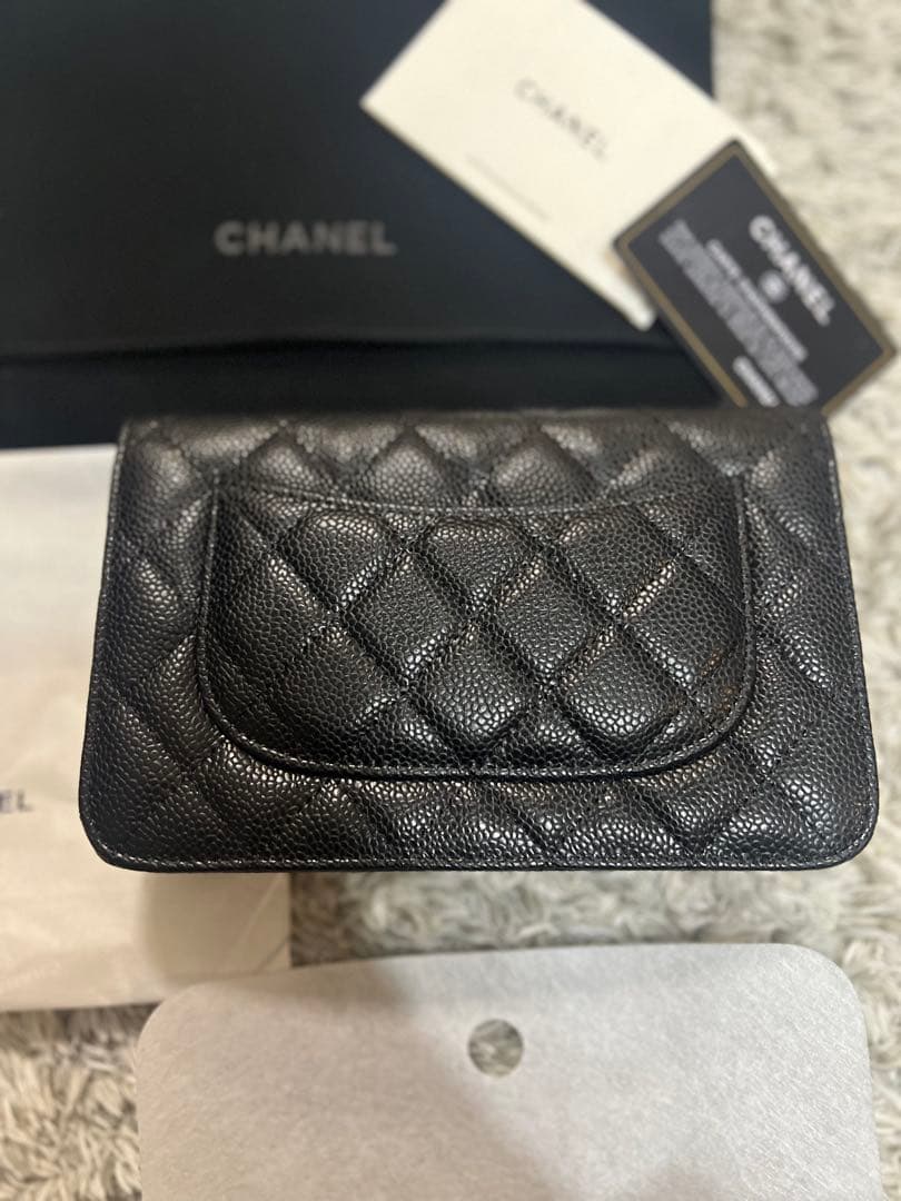 CHANEL シャネル　ノベルティ　ショルダーバッグ　チェーンウォレット　黒