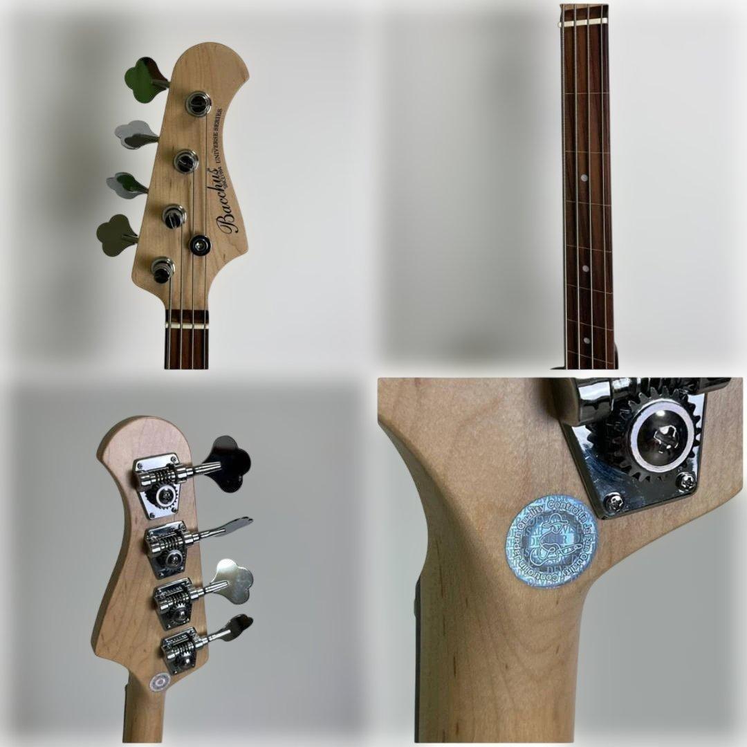 Bacchus BJB-1R-FL 3TS フレットレス美品 ベース