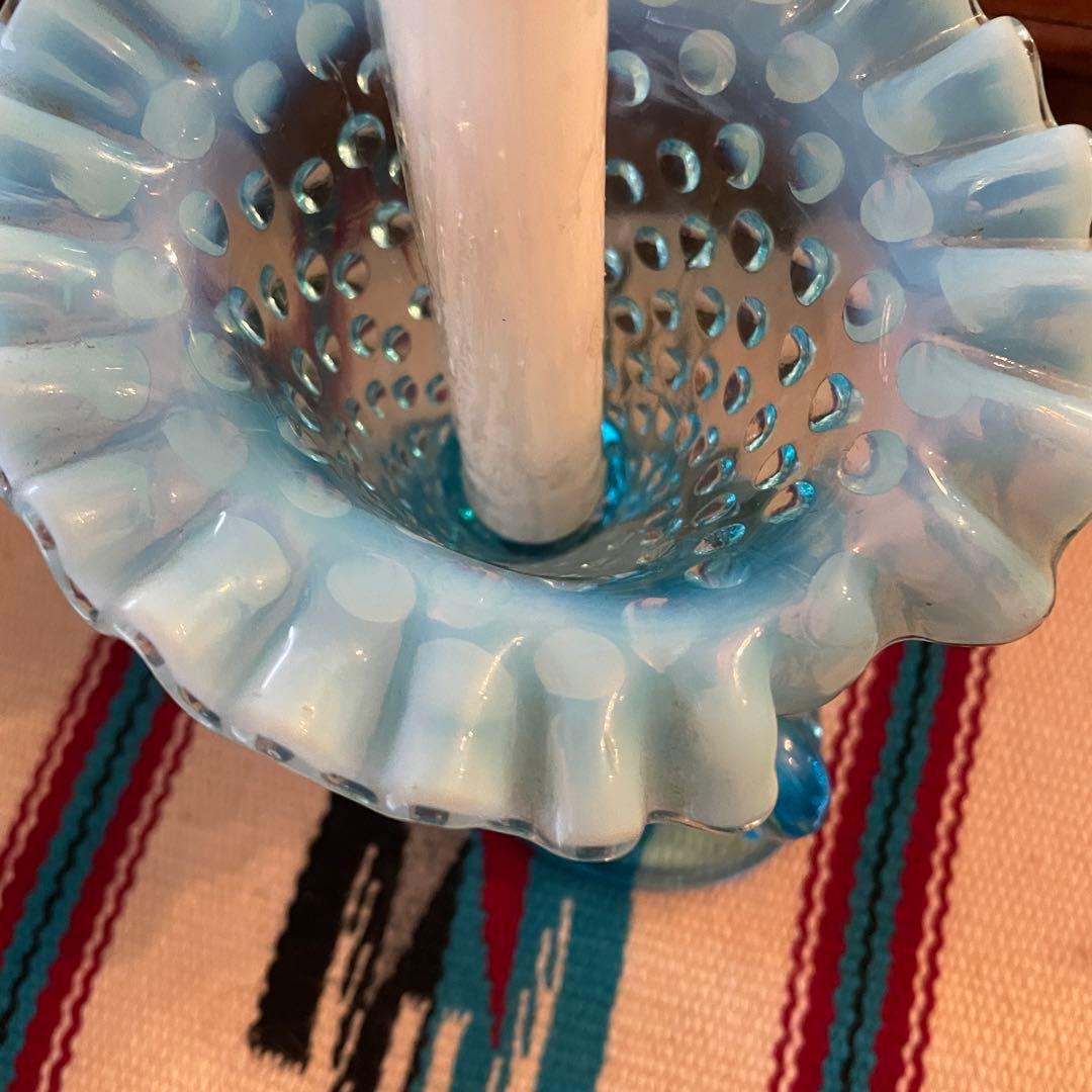 豪華！50's Fenton　フェントン　 ブルーオパールセントアンティーク