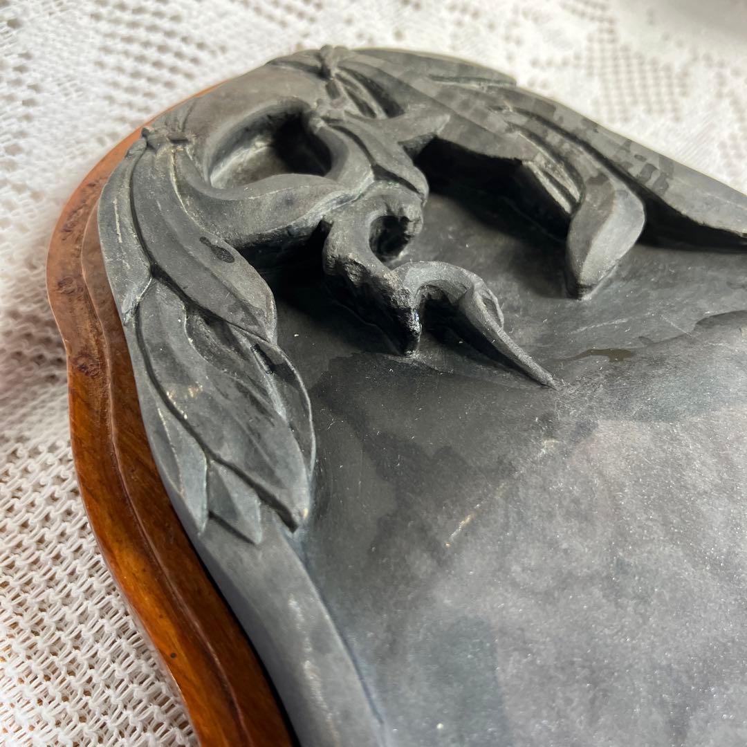 中国伝統工芸　端渓硯　木製ケース入り