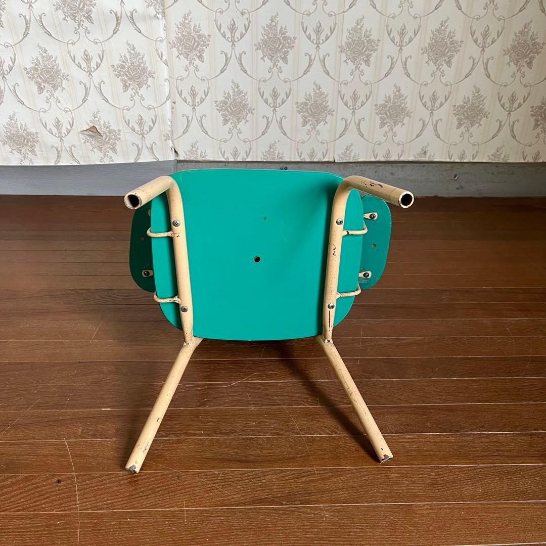 【アンティーク】昭和レトロ カエル ケロヨン 子供用椅子 キッズチェア 笛鳴り
